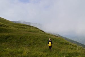 hiking mountains