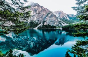 Mountains landscape lake